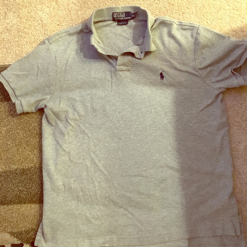 Nice Custom Fit Polo.  RARE sweat-pant material.